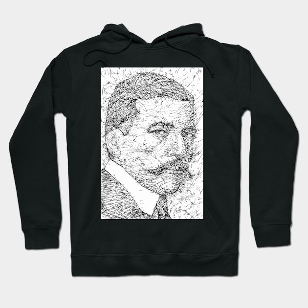 HUGO VON HOFMANNSTHAL black and white pencil portrait .1 Hoodie by lautir